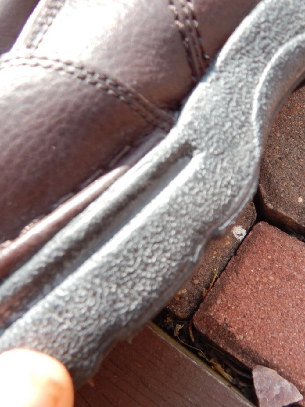 Rockport Mens Size 11 Shoes Eureka Lace Up Oxford Brown Genuine Leather - Picture 4 of 6